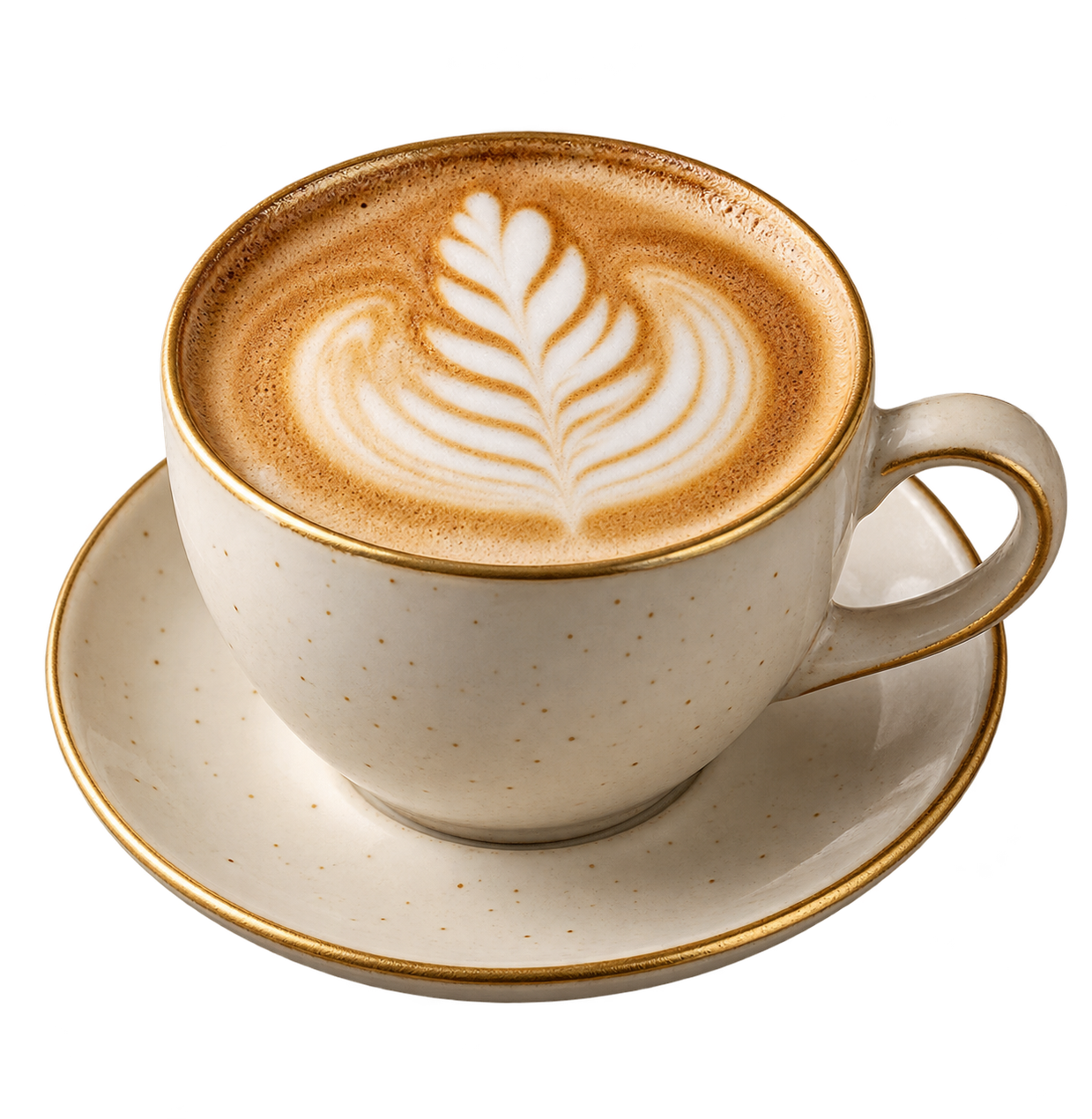 TAM cappuccino with fresh latte art